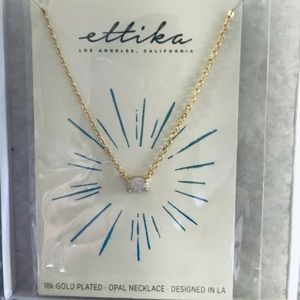 Ettika- Keepsake Kyocera Blue Opal 18k plated gold